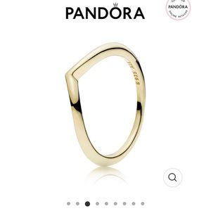 PANDORA SHINING WISHBONE RING